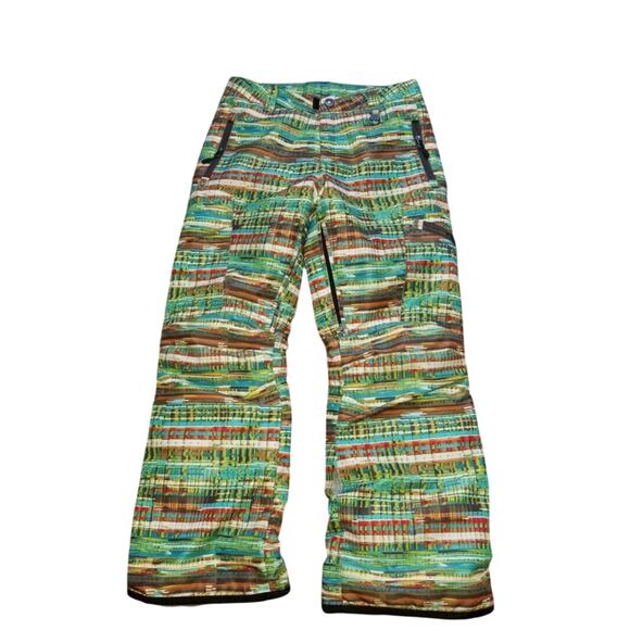 BOULDER GEAR Snow Pants Snowboard & Ski Winter Multi color YOUTH LARGE EUC - Picture 1 of 7